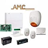 KIT ANTIFURTO ALLARME GSM AMC ITALIA C24 PLUS CASA NEGOZIO CAPANNONE SIRENA ESTERNA SENSORE...