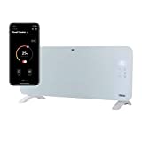 Princess Termoconvettore Vetro Smart 342001 - Controllo con App - 2000 W – Bianco
