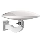 1Byone Antenna Amplificata Omni-Direzionale 360°, Antenna HDTV da Esterno per Digitale DVB-T e...