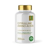 Citrullina Malato Integratore Pillole + Vitamina B6 | 200 Capsule | Aminoacido Puro Per Massa...