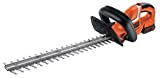 BLACK+DECKER ‎GTC1845L20-QW Tagliasiepi a Batteria Litio, Lunghezza Lama 45 cm, Arancione Nero