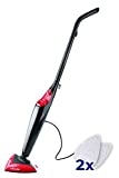 Vileda Steam Scopa a Vapore con 2 Panni in Microfibra, Filo di 6 m, per Pavimenti, per Parquet, per...