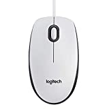 Logitech M100 Mouse USB Cablato, 3 Pulsanti, Rilevamento Ottico 1000 DPI, Mouse Ambidestro per...