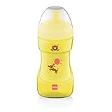 MAM Sports Cup ZEDMM224N Tazza Antigoccia per Bimbi di 12+ Mesi, 330 ml, Giallo