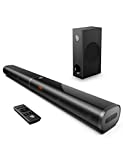 Soundbar con subwoofer, BOMAKER 2.1 Canali, 190W/120dB, Audio Surround Superiore per 4K HD TV, 6 EQ...