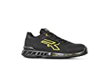 U POWER 1007974, Scarpa Uomo, Nero Giallo, 42 EU