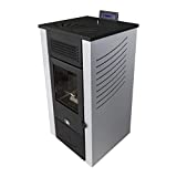 STUFA A PELLET VENTILATA CANADA 14 KW, 130 MQ di Superficie riscaldabile (BIANCO)