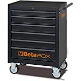 Beta C04BOX - Carrello Portautensili con ruote da 125 mm: 2 fisse e 2 girevoli (due con freno), 6...