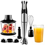 Frullatore Immersione 1200W 6 in 1 frullatore multifunzionale con Acciao Inossidabile 304 Frusta...