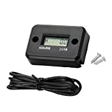 JZK Display LCD impermeabile timer induttivo contaore vibrazione con filo conta ore per motore...