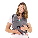 Fascia porta bambino facile da indossare (easy on), regolabile unisex - Marsupio neonati multiuso...