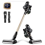 YISSVIC Scopa Elettrica Senza Fili 4-in-1, 22.2V 120W Autonomia 35 minuti,1 L Capacità Testina...