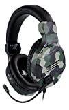 Bigben Cuffie Gaming V3 PS4 PS5 Ufficiale Sony PlayStation, Camouflage Verde