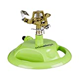 Relaxdays 10023174 Irrigatore ad Impulsi da Giardino Circolare Irrigazione di Grandi Superfici fino...