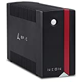 EPYC Neon UPS, Gruppo di Continuità per PC, Potenza 650VA/360Watt, Tecnologia Line Interactive,...
