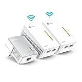 TP-Link TL-WPA4220T Kit Powerline WiFi, AV600 Mbps su Powerline, 300 Mbps su WiFi 2.4 GHz, 2 Porte...