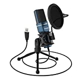 TONOR PC Microfono USB Condensatore per Computer Gioco Mic Plug & Play con Treppiede e Filtro Pop...