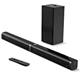 Soundbar con Subwoofer, BOMAKER Soundbar TV 2.1 CH Ultrasottile, 100W/110 dB, 5 Modalità di EQ per...