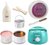 Muster Kit Depilazione Scaldacera Rotolo Ceretta Titanio Miele Spatola Latte Dopo Cera Professionale