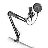 Trust Gaming GXT 252 Emita Plus Microfono USB Professionale a Condensatore con Braccio Regolabile...