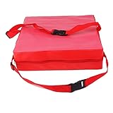 NUOLUX, cuscino imbottito alzasedia per bambini, colore: rosso