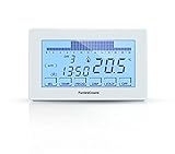 Fantini Cosmi CH180 Cronotermostato Touchscreen Retroilluminato a Batterie, 12,8 x 2,4 x 8,2 cm,...