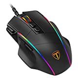 PICTEK Mouse Gaming, Mouse RGB Ergonomico da 8000 DPI (5 livelli), 8 Pulsanti Programmabili, 7...