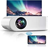 YABER Proiettore WiFi, 5800 Lumens Mini Videoproiettore Portatile 1080P Full HD[Schermo proiezione...
