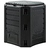 Deuba Composter 380 L compostaggio Veloce 72 x 72 x 83 cm Resistente alle intemperie Pieghevole...