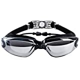 Hersvin Occhialini Nuoto Miopia (da 0 a -8.0), Graduati Miope Miopi Myopic UV400 Occhiali Anti-UV...