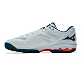 Mizuno Wave Exceed Light Ac, Scarpe da tennis Uomo, Wht Cherrytom Maroccanb, 43 EU