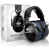 SCHALLWERK ® Work+ cuffie antirumore – Cuffie insonorizzanti regolabili – Attenua i rumori e...