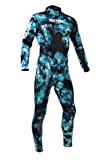 SEAC Body Fit, Muta Monopezzo per Pesca Sub in Apnea, 1.5 mm Uomo, Blu Camo, XL