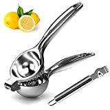 AMAYGA Spremi Limone,Spremiagrumi Limone Lime Manuale in Acciaio Inox di qualità Premium,con Tutti...