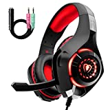 Beexcellent GM-1, Cuffie da gaming con microfono e Bass stereo, Cancellazione del rumore, Controllo...