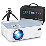 Proiettore,FANGOR Mini Proiettore Portatile 5500 Lumen Mini Videoproiettore Portatile Supporto 1080P...