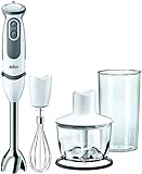 Braun MQ5035 Sauce Mixer a Immersione, Minipimer, 750 W, 0.6 Litri, Plastica, 21 velocità, Bianco