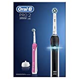 Oral-B Pro 2 2950N Crossaction Spazzolino Elettrico Ricaricabile Con 2 Manici Connessi, Nero