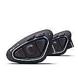 Midland C1231.03 BTX2 Pro S interfono con Bluetooth 4.2, Nero/Blu