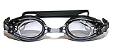 Occhialini da nuoto graduati con diottrie positive e negative, per adulti, colore nero, con...
