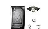 KIT COMPLETO coltivazione indoor -- Cultibox Light Growroom 0,6x0,6x1,4metri (60x60x140cm) lampada...