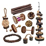 10 Confezioni Giochi per Piccoli Animali Conigli, Cincillà, Criceti, Legno Naturale Coniglio...