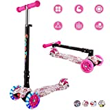 WeSkate Monopattino 3 Ruote per Bambini Pieghevole con Ruote Luminose e Manubrio Regolabile Scooter...