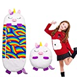 Sacco a pelo bambini, cuscino due in uno da 160 * 60 cm diventa un sacco a pelo, calore animale...