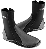 Cressi Isla Boots, Calzari per Immersione in Neoprene con Suola 5mm Unisex Adulto, Nero/Logo...