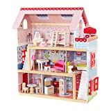KidKraft Casa delle bambole Chelsea Cottage Legno, Multicolore, 65054