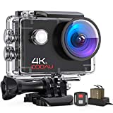 COOAU Fotocamera sportiva 4K nativa da 60 fps 20 MP Action Camera subacquea con Wi-Fi e 8 XZoom,...