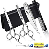 Forbici Parrucchiere Professionali Set di Forbici da Barbiere in Acciaio Inossidabile per...