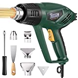Pistola ad Aria Calda 2000W, TECCPO Pistola Termica Professionale, 400℃-250L/min, 550℃-500L/min,...