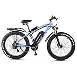 GUNAI Bici Grassa Elettrica Bici Elettrica 500w 26 Pollice 48V 17AH Batteria 21 velocità Freno a...